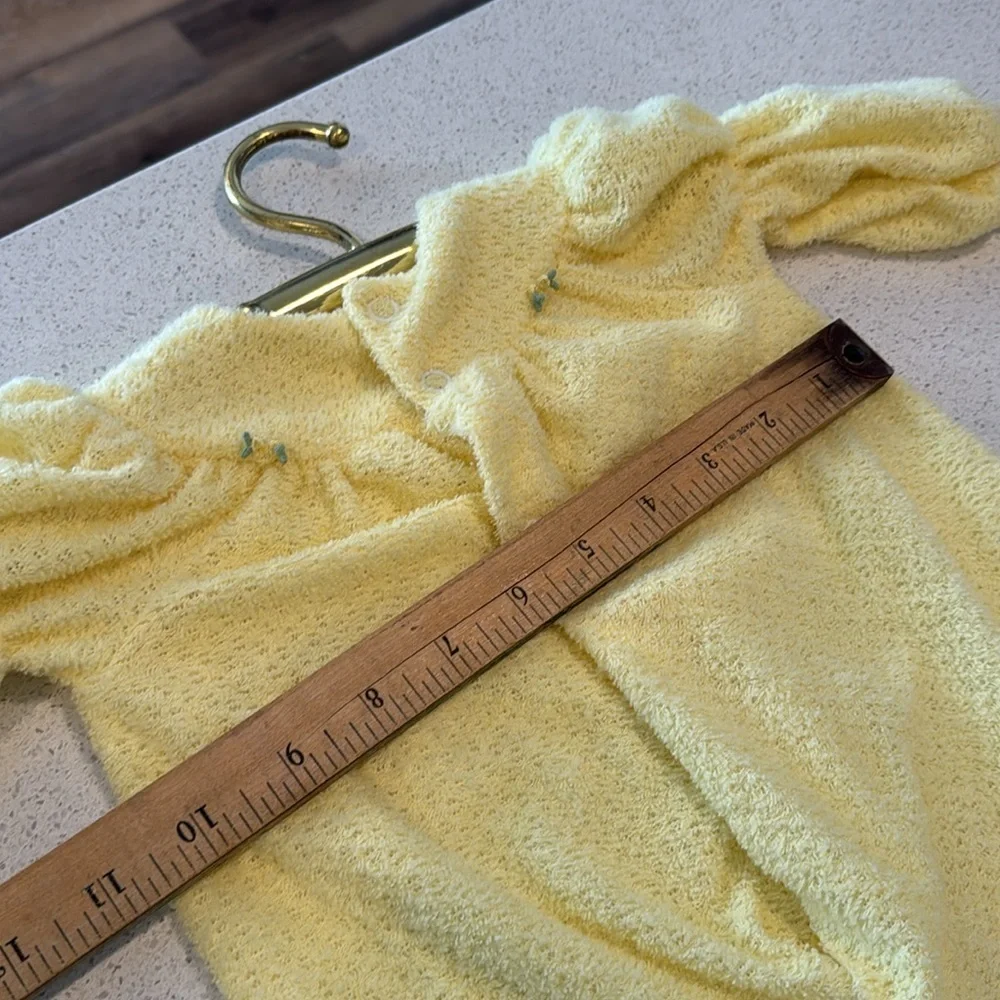 Baby Bliss size 6 months vintage baby night gown yellow